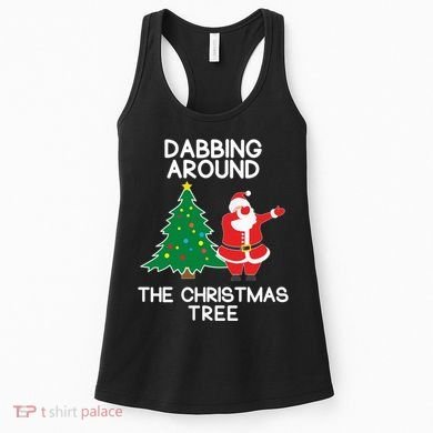 Dabbing Around The Christmas Tree Women's Tank Top