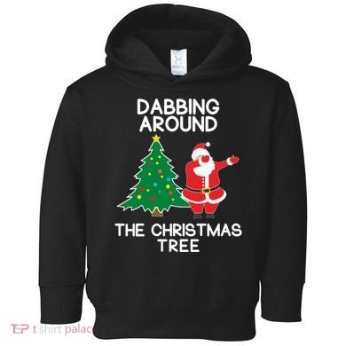 Dabbing Around The Christmas Tree Toddler Hoodie