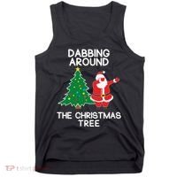 Dabbing Around The Christmas Tree Tank Top thumb 0
