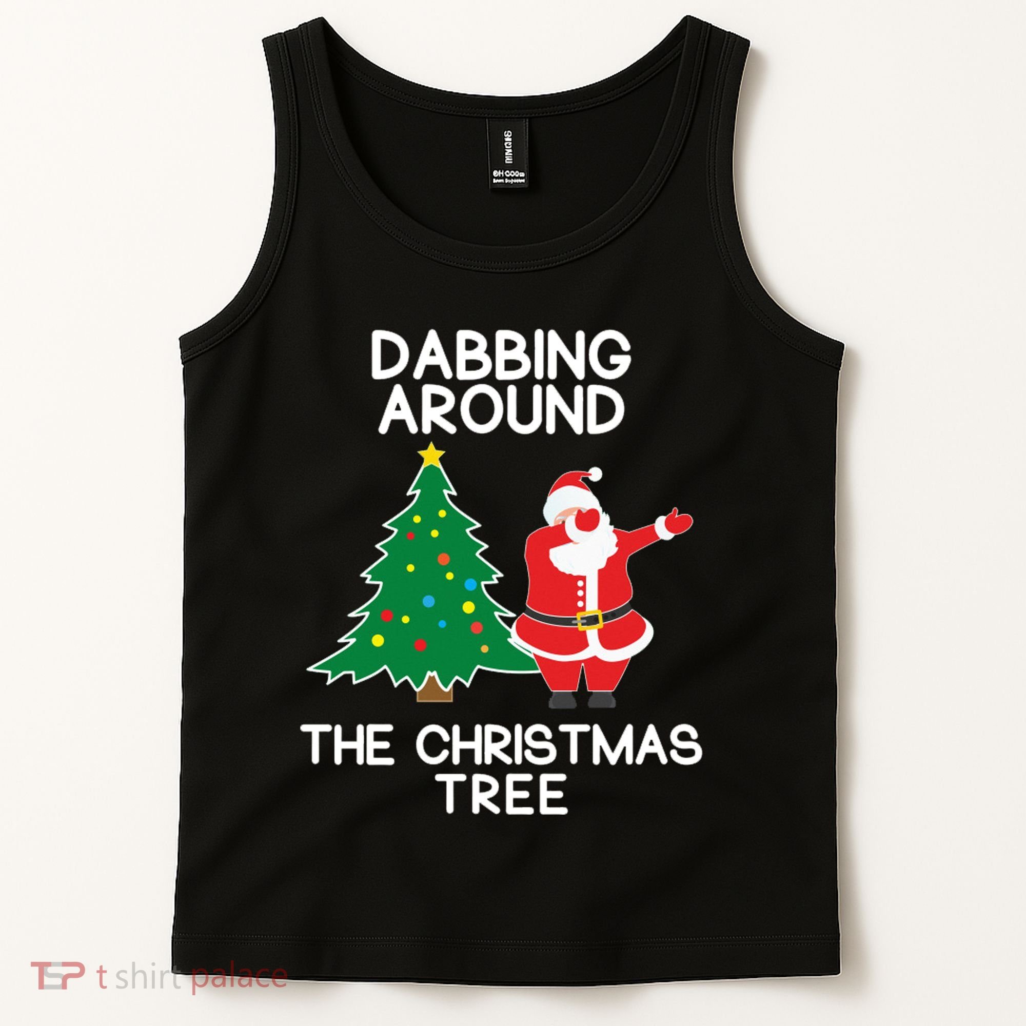Dabbing Around The Christmas Tree Tank Top
