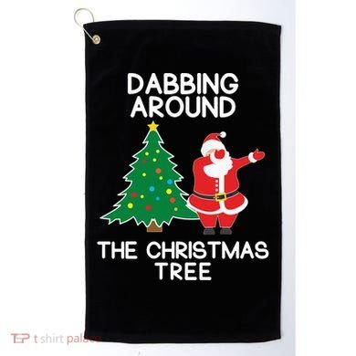 Dabbing Around The Christmas Tree Golf Towel