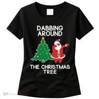 Dabbing Around The Christmas Tree Women's T-Shirt thumb 0