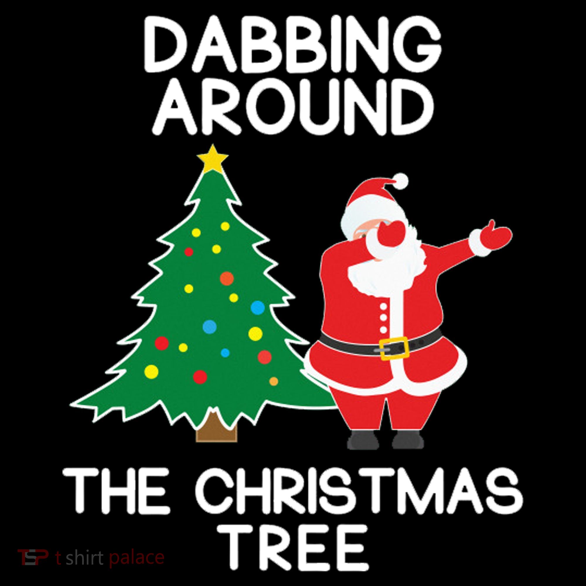Dabbing Around The Christmas Tree Kids Sweatshirt