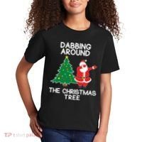 Dabbing Around The Christmas Tree Kids T-Shirt thumb 2