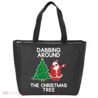 Dabbing Around The Christmas Tree Tote Bag thumb 0