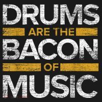Drums Are The Bacon Of Music Drummer Drums Visor thumb 3