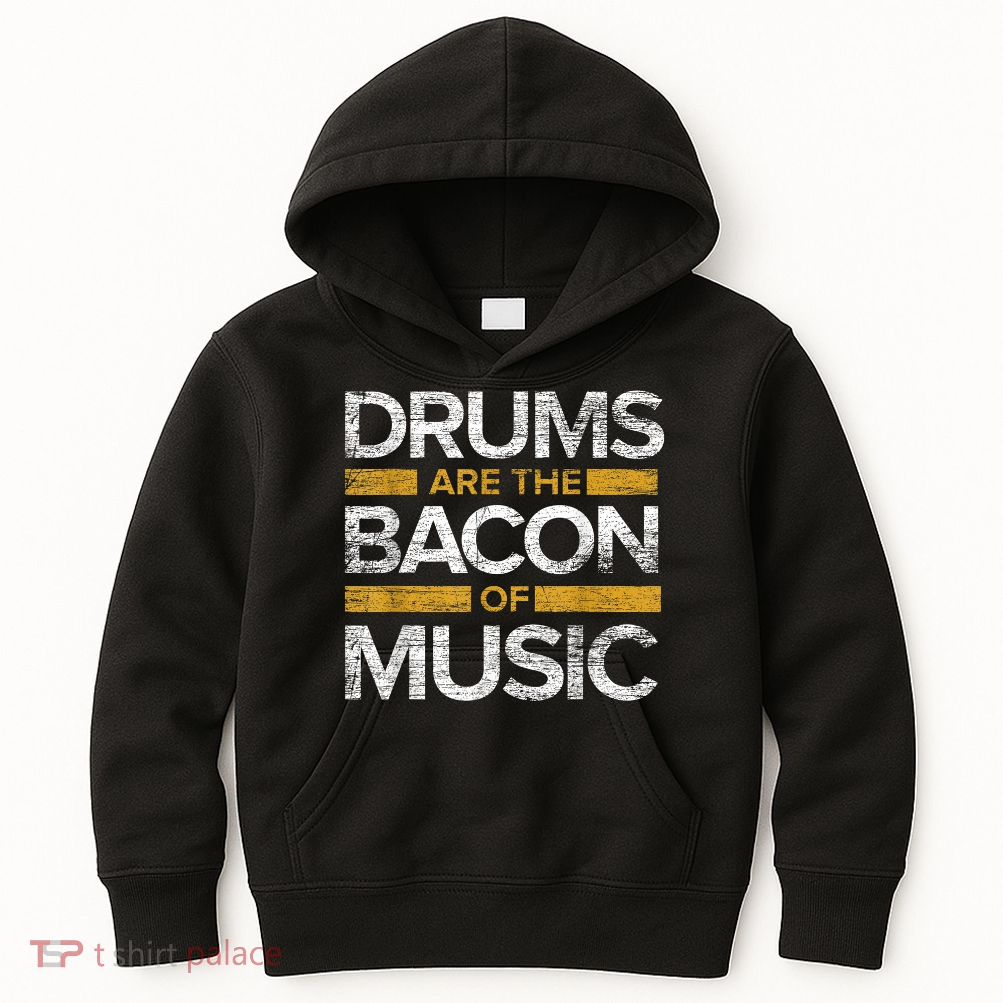 Drums Are The Bacon Of Music Drummer Drums Kids Hoodie