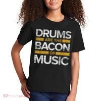 Drums Are The Bacon Of Music Drummer Drums Kids T-Shirt thumb 2
