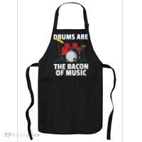Drums Are The Bacon Of Music Drumming Drummer Player Apron thumb 0