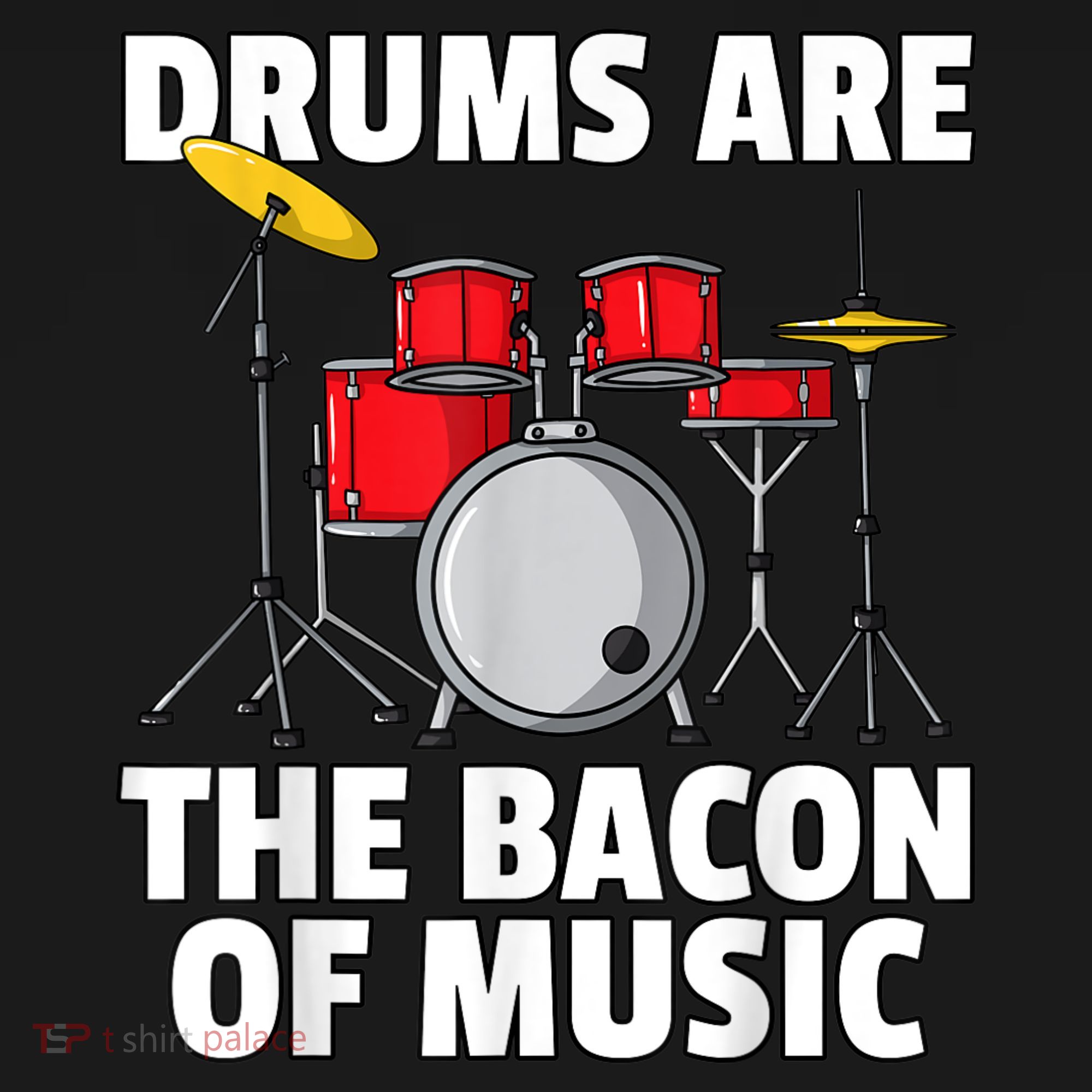 Drums Are The Bacon Of Music Drumming Drummer Player Visor