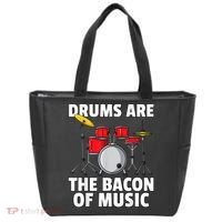 Drums Are The Bacon Of Music Drumming Drummer Player Tote Bag thumb 0