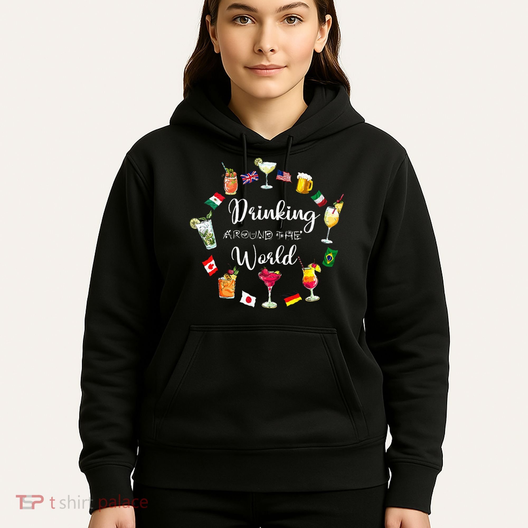 Drinking Around The World Vacation Hoodie