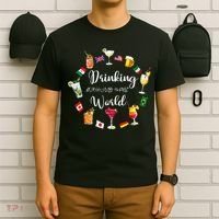 Drinking Around The World Vacation T-Shirt thumb 6