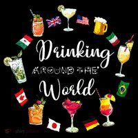 Drinking Around The World Vacation T-Shirt thumb 7