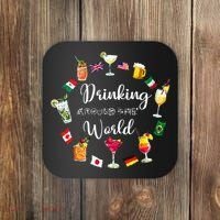 Drinking Around The World Vacation Coaster thumb 0