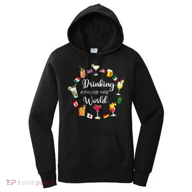 Drinking Around The World Vacation Women's Hoodie