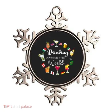 Drinking Around The World Vacation Ornament