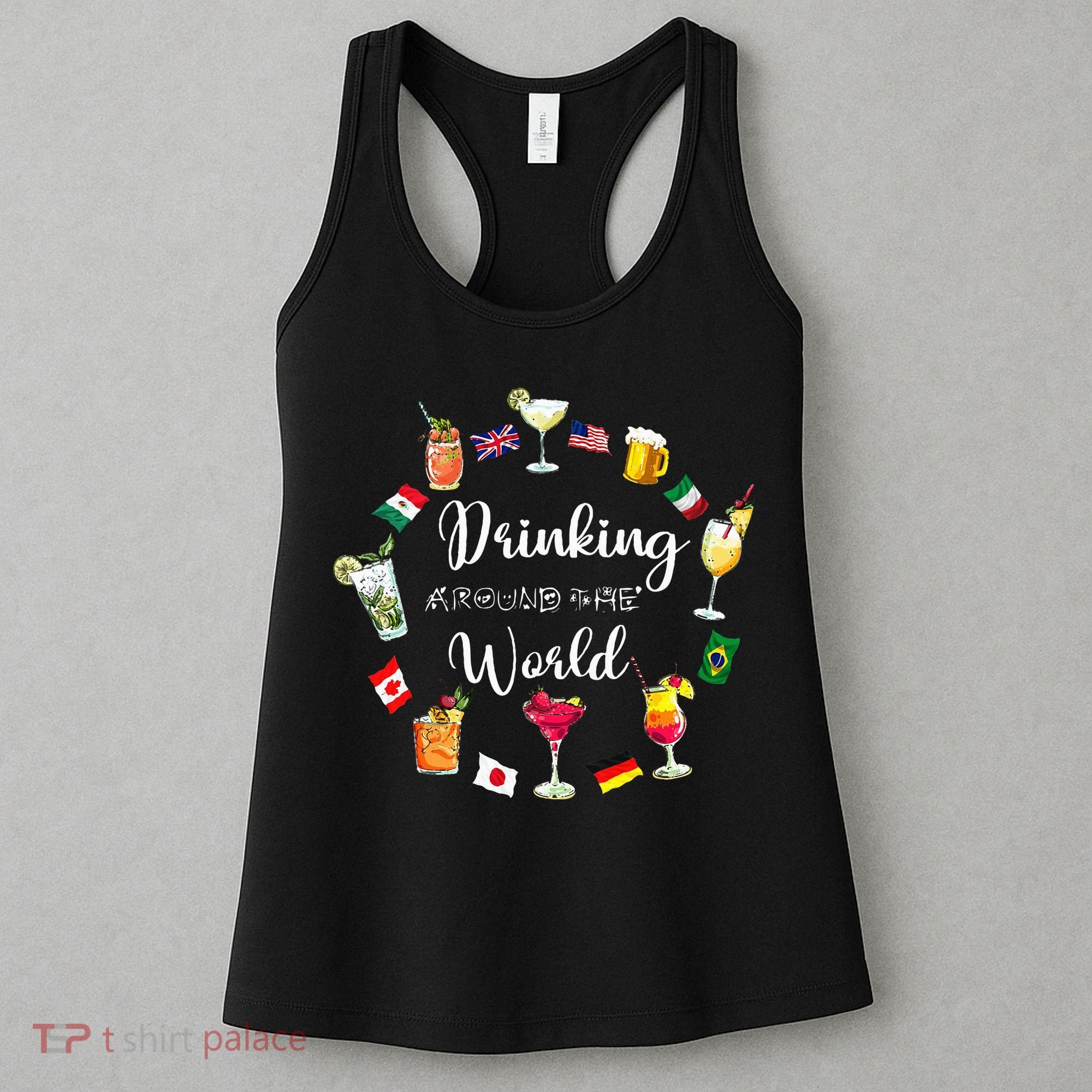 Drinking Around The World Vacation Women's Tank Top