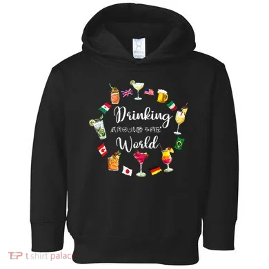Drinking Around The World Vacation Toddler Hoodie