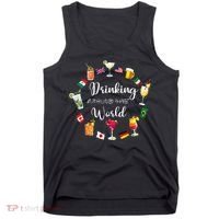 Drinking Around The World Vacation Tank Top thumb 0