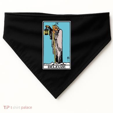 Deleuze As The Hermit Tarot Card USA-Made Doggie Bandana