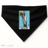 Deleuze As The Hermit Tarot Card USA-Made Doggie Bandana thumb 0