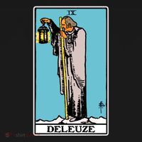 Deleuze As The Hermit Tarot Card USA-Made Doggie Bandana thumb 2