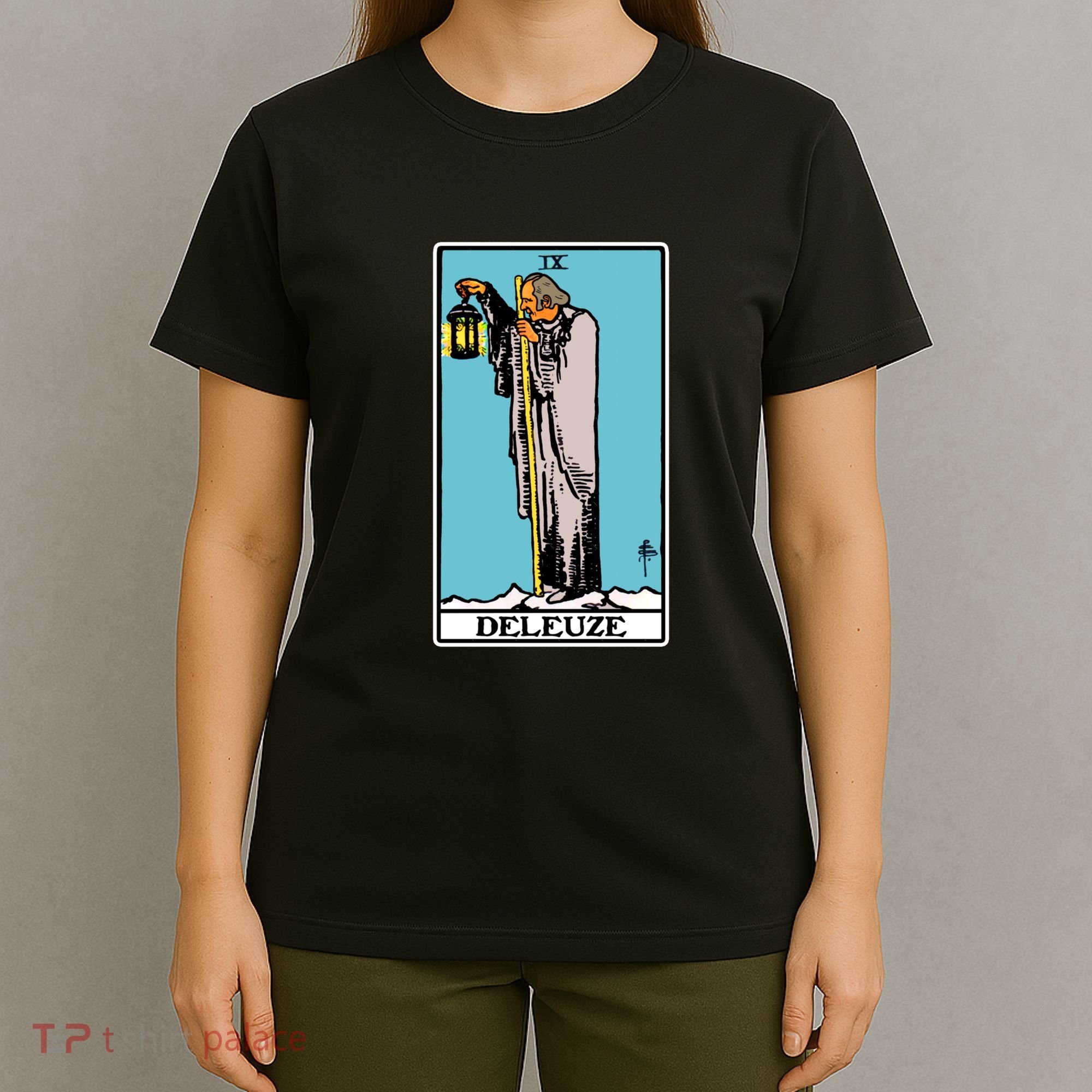 Deleuze As The Hermit Tarot Card T-Shirt