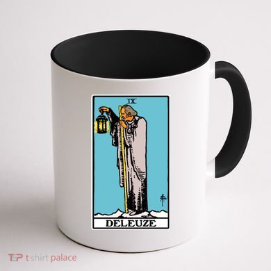 Deleuze As The Hermit Tarot Card Coffee Mug back