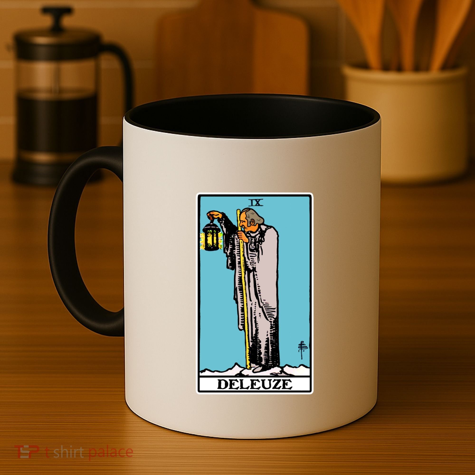 Deleuze As The Hermit Tarot Card Coffee Mug