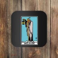 Deleuze As The Hermit Tarot Card Coaster thumb 0