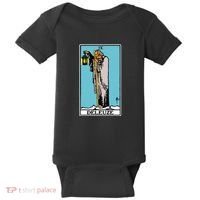 Deleuze As The Hermit Tarot Card Baby Bodysuit thumb 0
