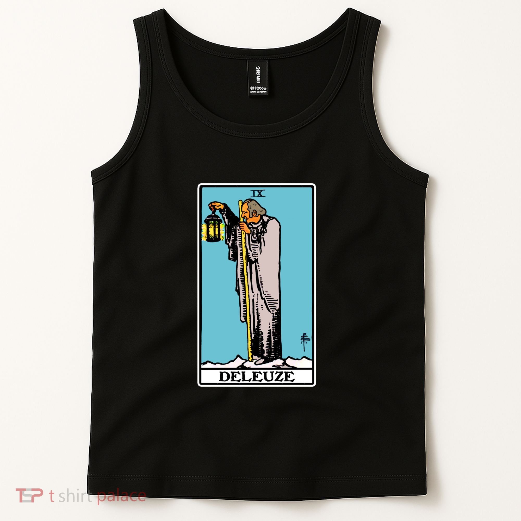 Deleuze As The Hermit Tarot Card Tank Top