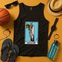 Deleuze As The Hermit Tarot Card Tank Top thumb 4