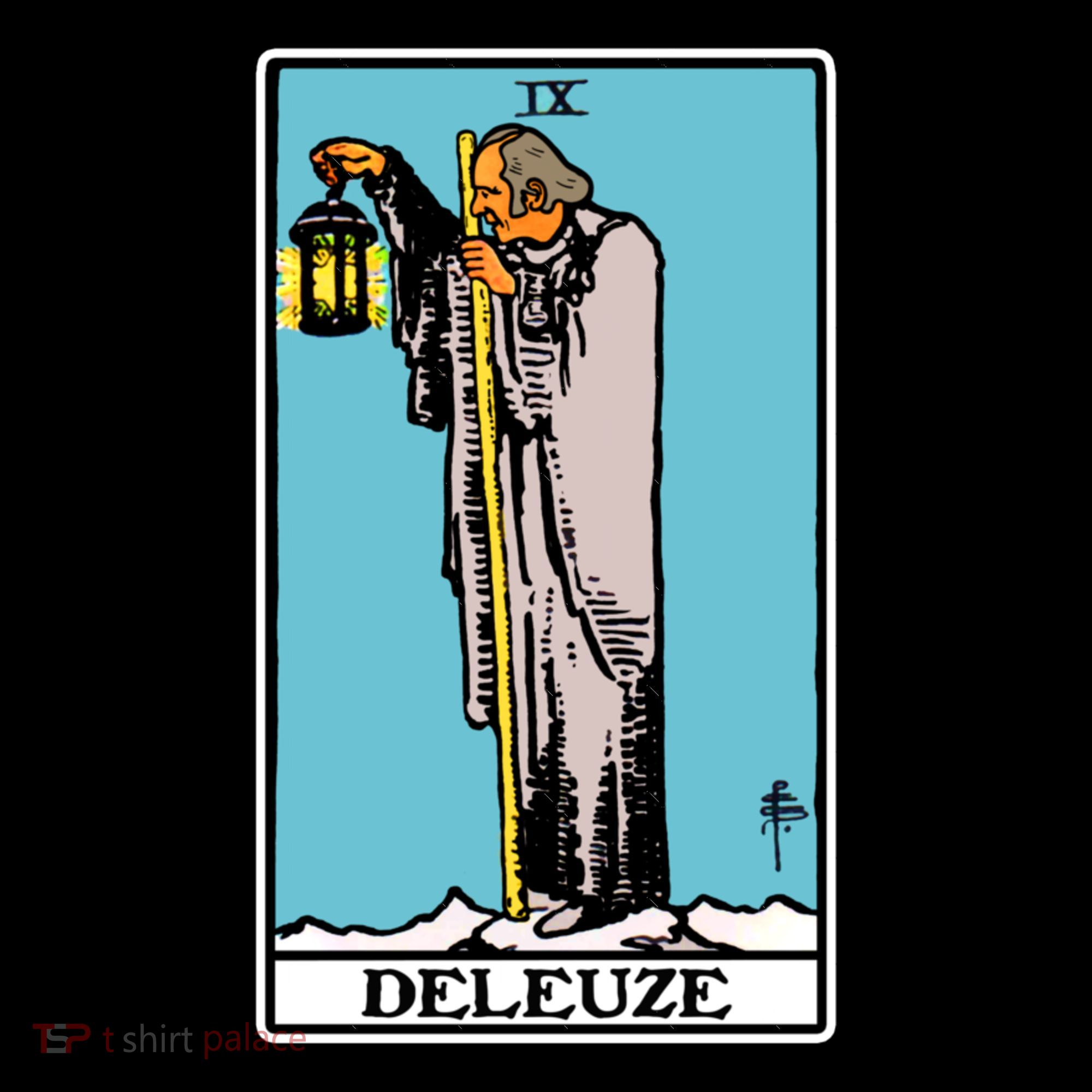 Deleuze As The Hermit Tarot Card Tank Top