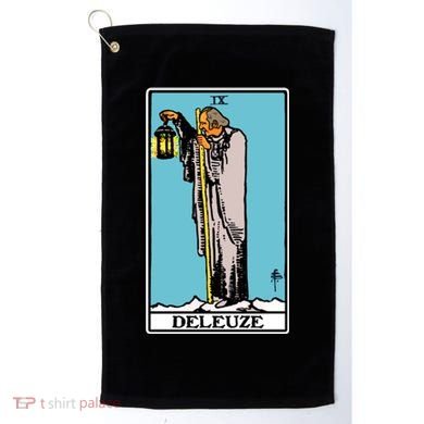 Deleuze As The Hermit Tarot Card Golf Towel