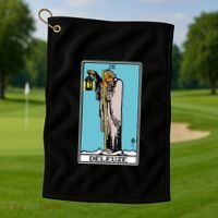 Deleuze As The Hermit Tarot Card Golf Towel thumb 1