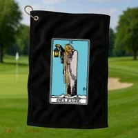 Deleuze As The Hermit Tarot Card Golf Towel thumb 1