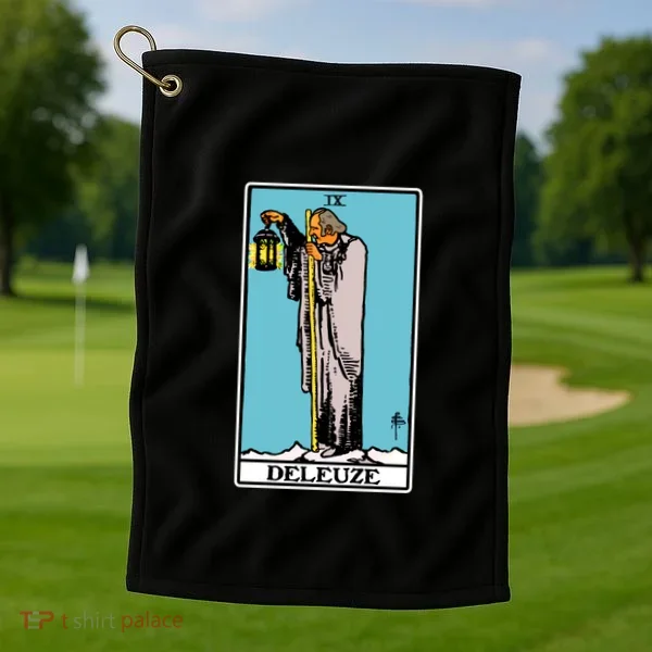 Deleuze As The Hermit Tarot Card Golf Towel