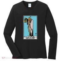 Deleuze As The Hermit Tarot Card Women's Long Sleeve Shirt thumb 0