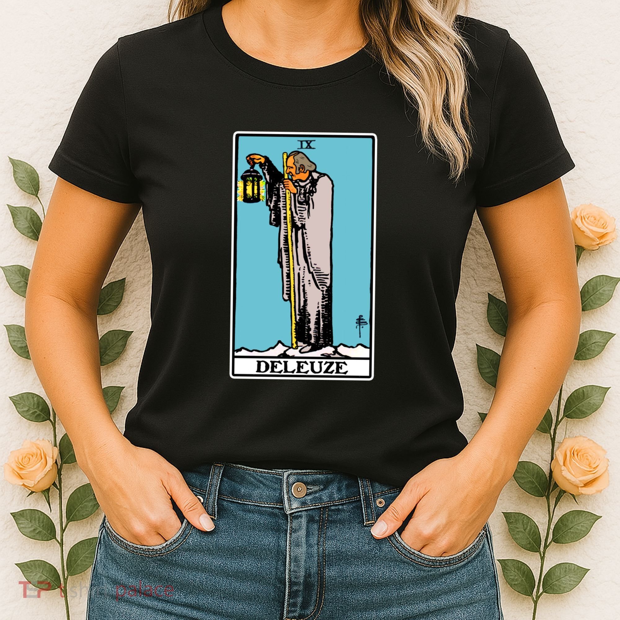 Deleuze As The Hermit Tarot Card Women's T-Shirt