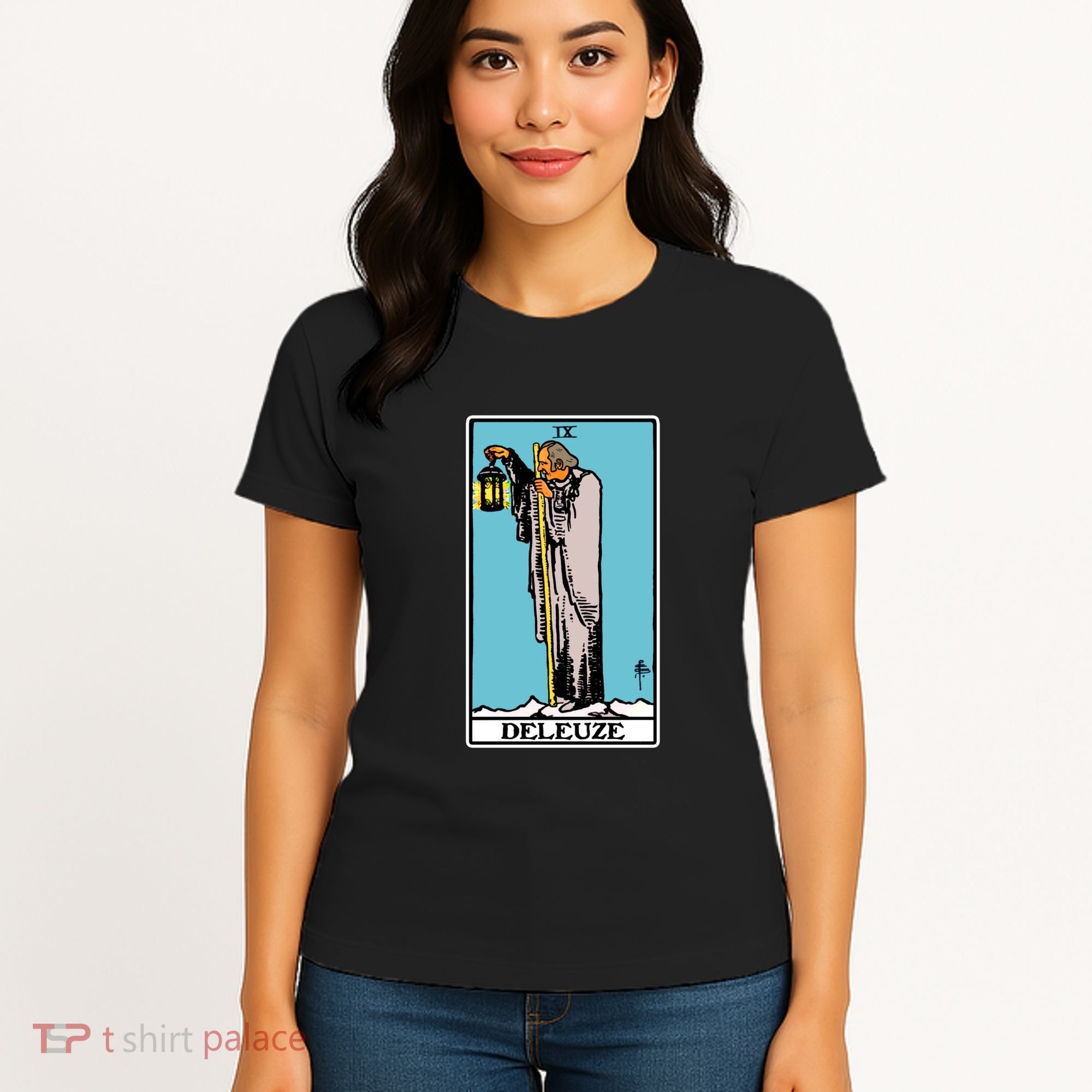 Deleuze As The Hermit Tarot Card Women's T-Shirt