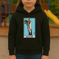 Deleuze As The Hermit Tarot Card Kids Hoodie thumb 3