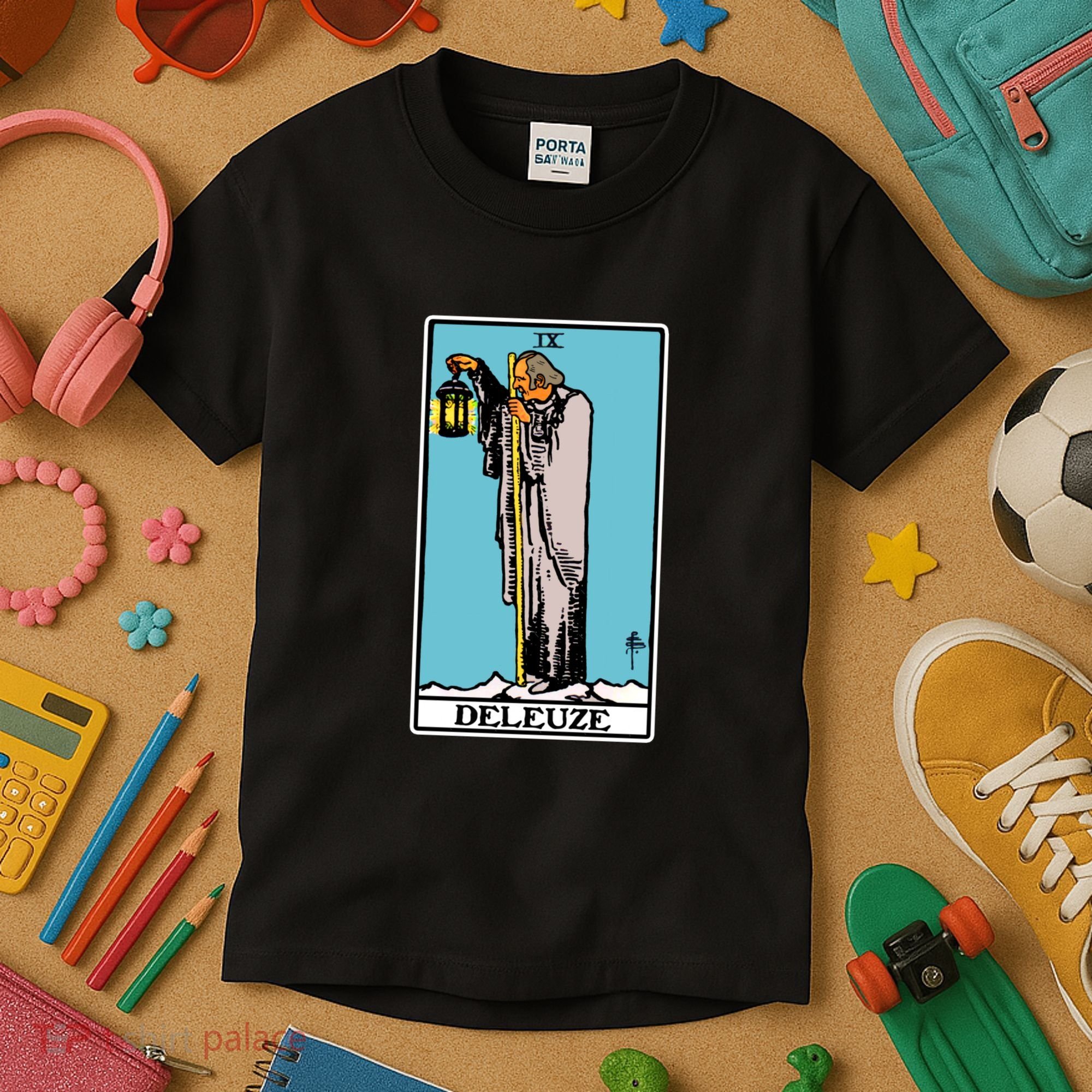 Deleuze As The Hermit Tarot Card Kids T-Shirt