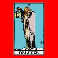 Deleuze As The Hermit Tarot Card Santa Hat thumb 1