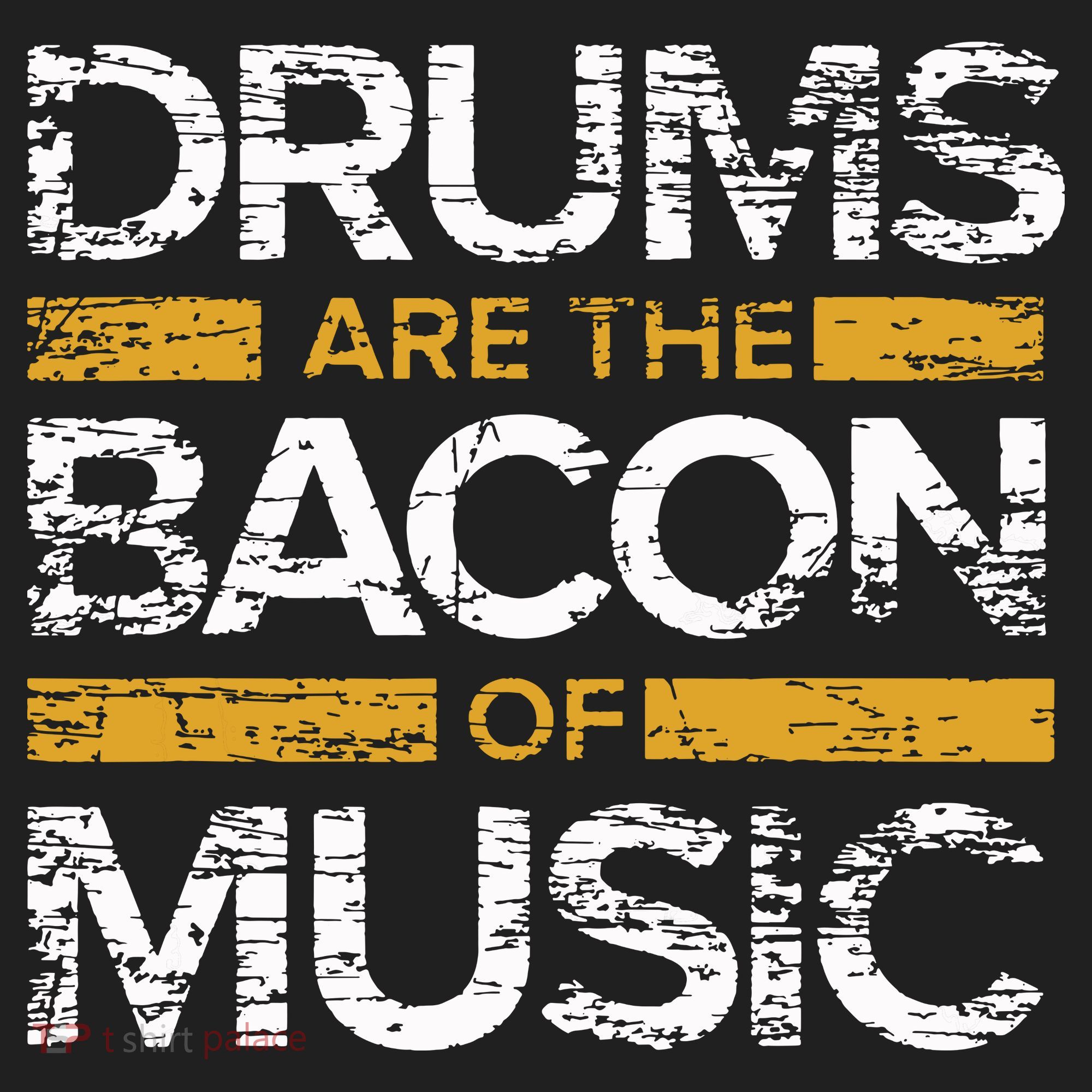 Drums Are The Bacon Of Music Drummer Drums V.I.T. Fleece Crew Sweatshirt