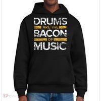Drums Are The Bacon Of Music Drummer Drums District V.I.T. Heavyweight Hoodie thumb 0