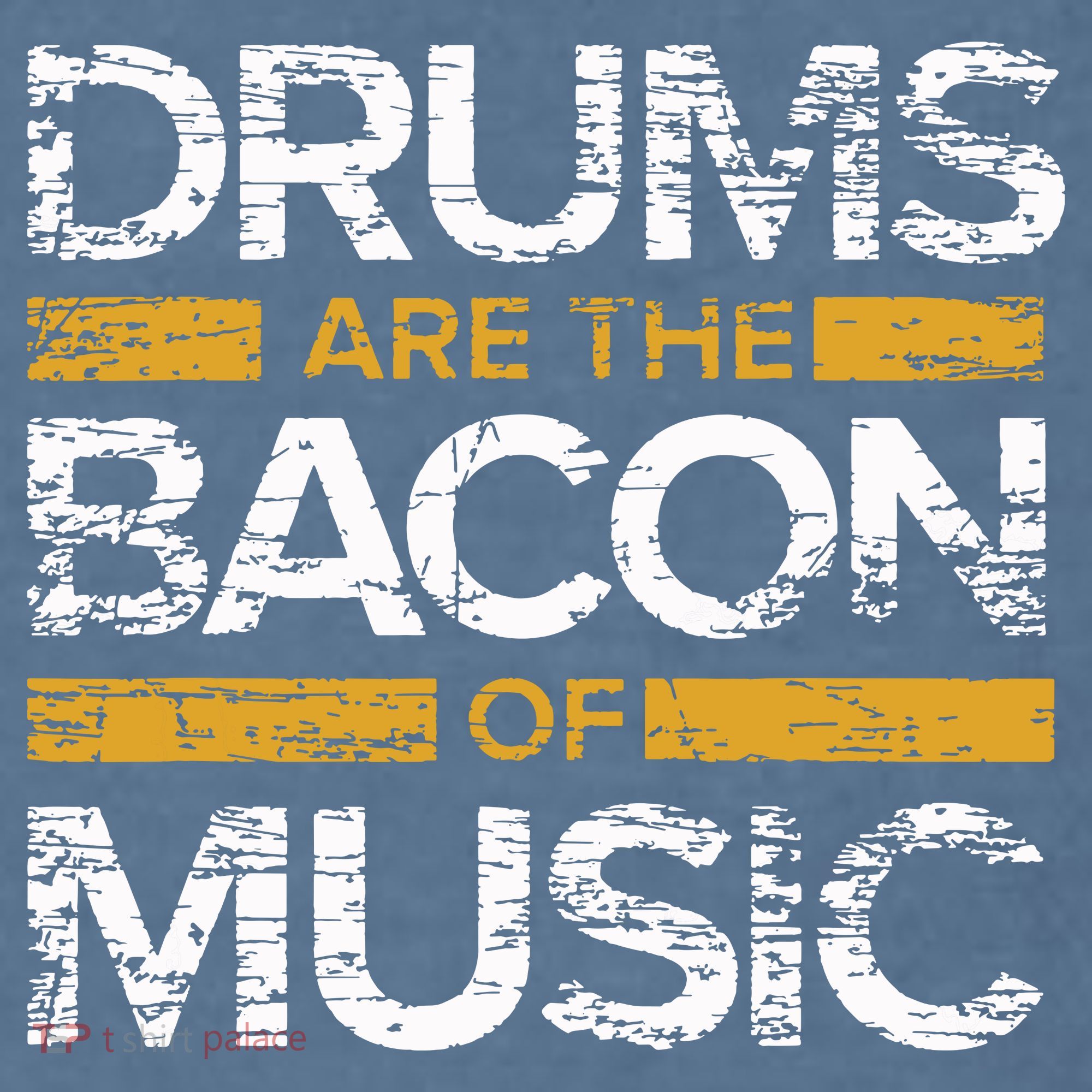 Drums Are The Bacon Of Music Drummer Drums Comfort Colors Garment-Dyed Hooded Sweatshirt