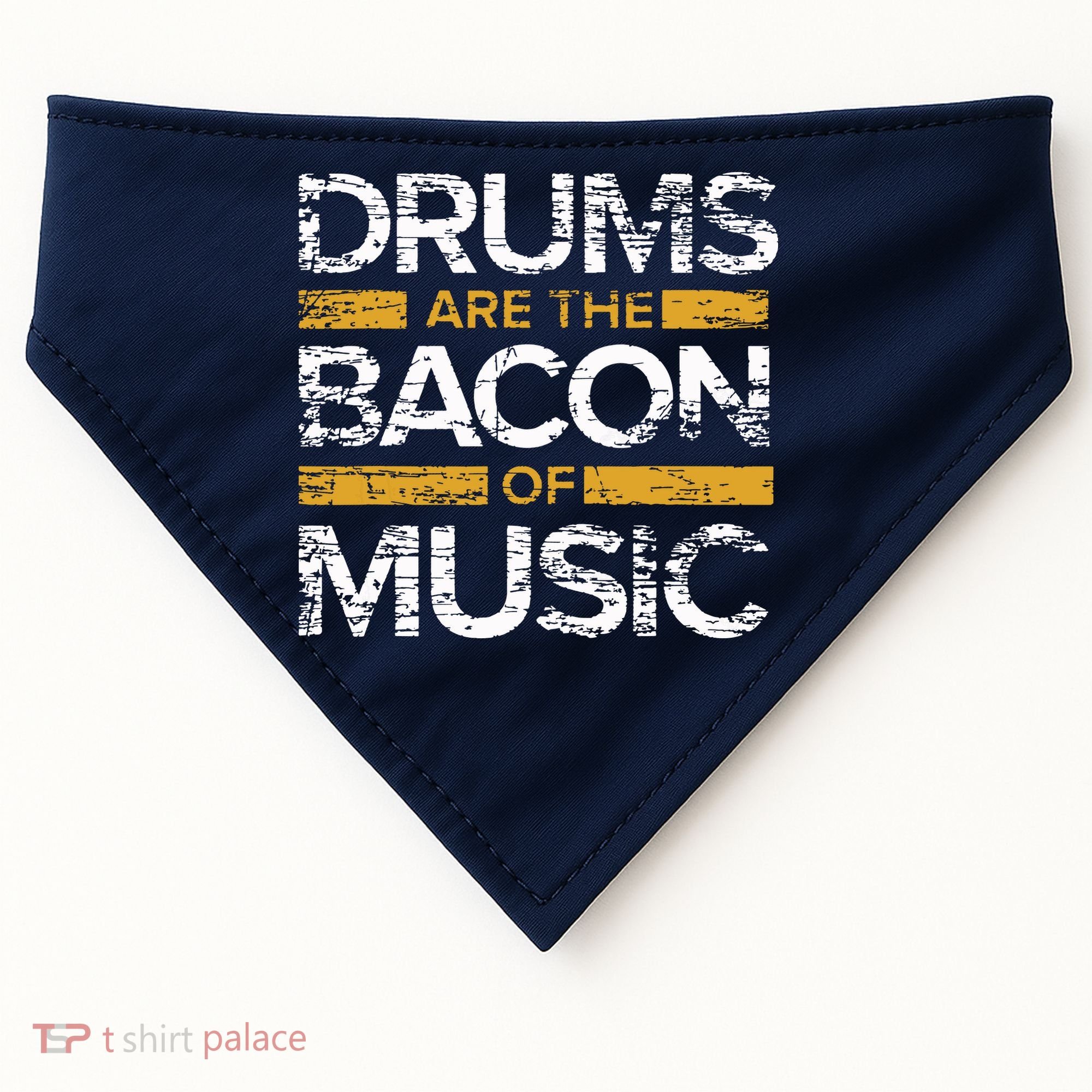 Drums Are The Bacon Of Music Drummer Drums USA-Made Doggie Bandana