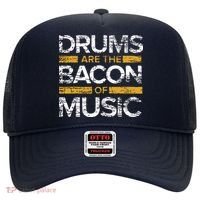 Drums Are The Bacon Of Music Drummer Drums Hat thumb 0